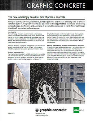 cover of Graphic Concrete info sheet